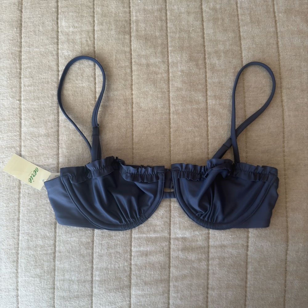 Aerie Blue Bikini Top Size 32B NWT